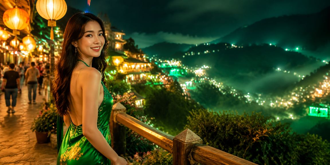 Chợ đêm Sapa với ánh đèn lung linh, người dân xem kết quả cá cược trên điện thoại